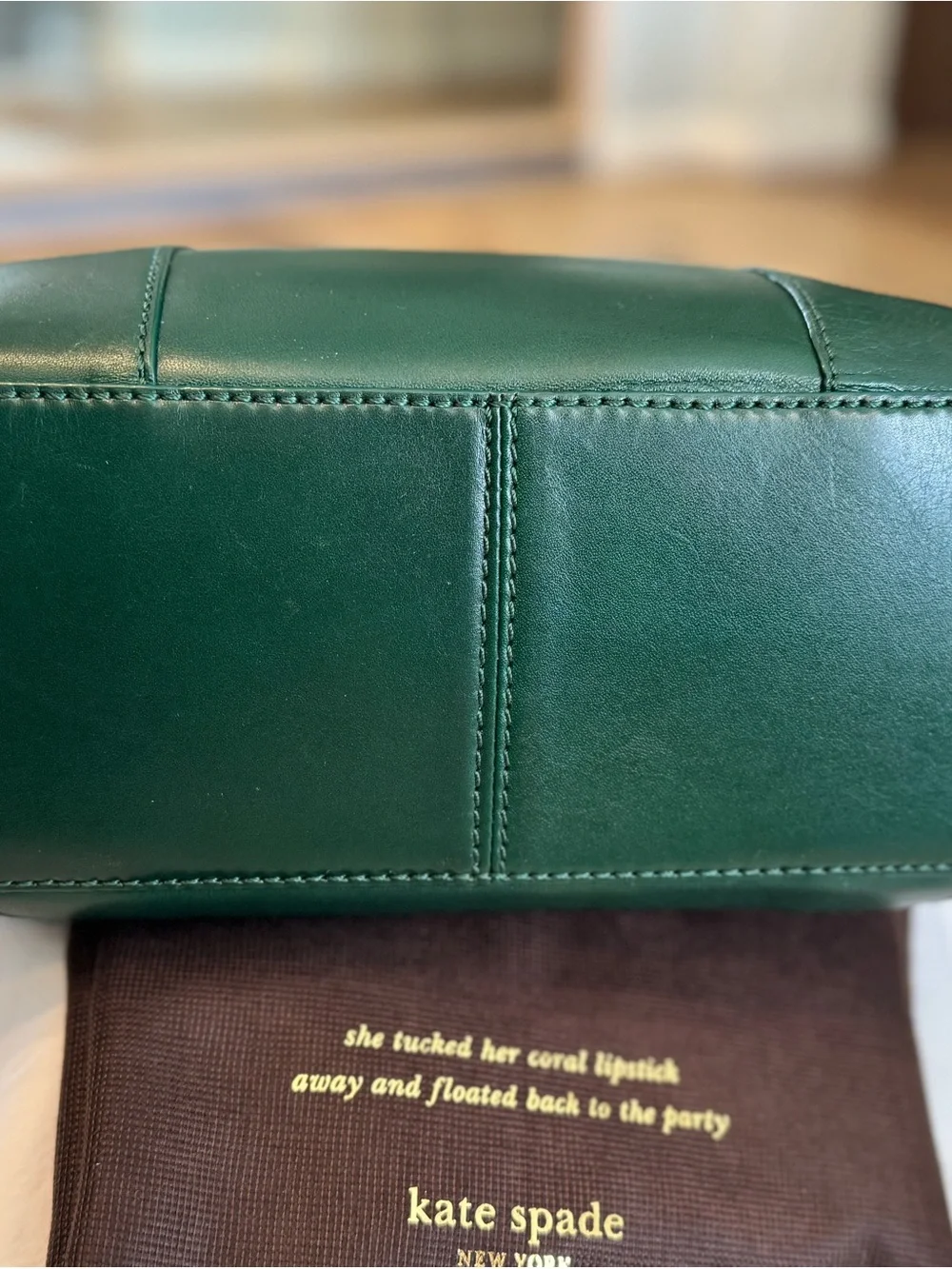 kate spade Emerald Green Leather Shoulder Bag